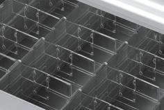 Zusätzliche Längs- und Querteiler